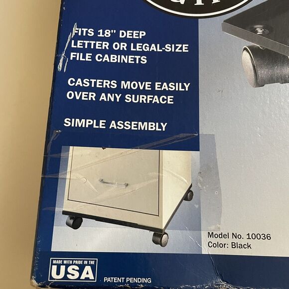 Space Solutions 18" File Caddy Black Deep Or Legal Size - Picture 5 of 11